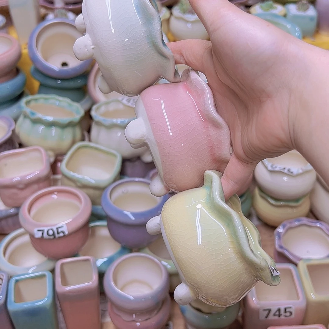 陶瓷花盆当场满12包邮