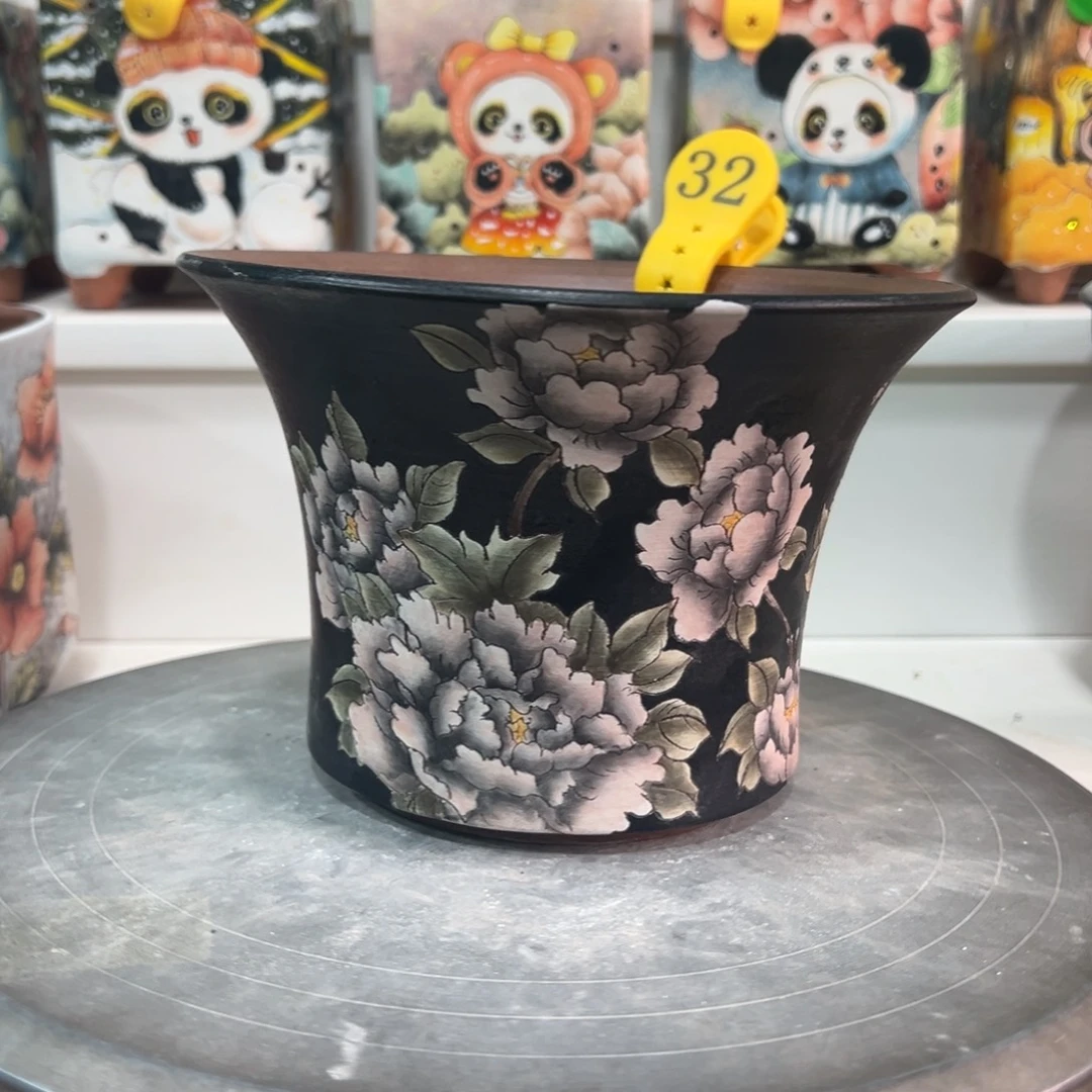 天工造物手绘花盆32