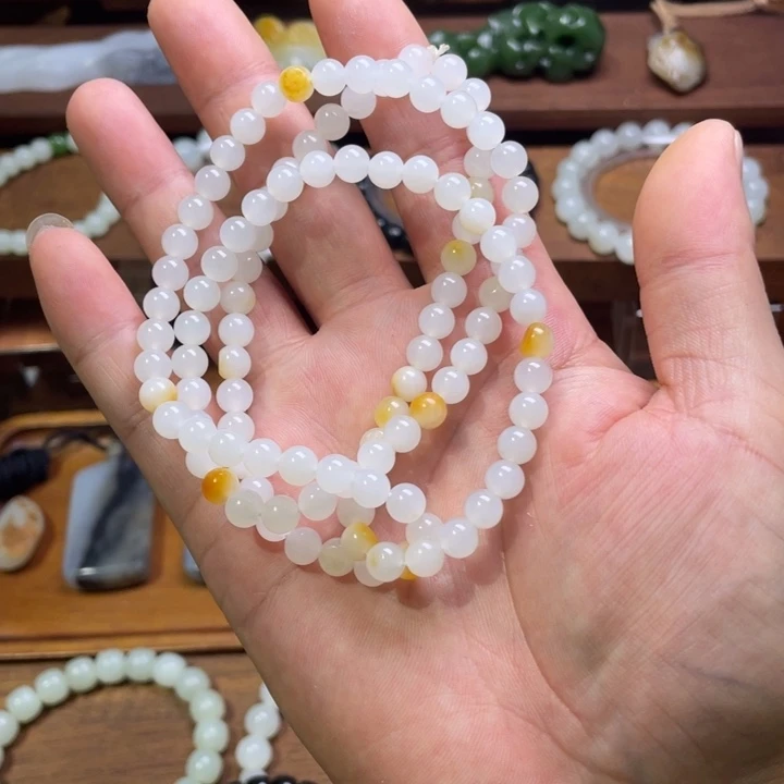 和田玉未镶嵌手链