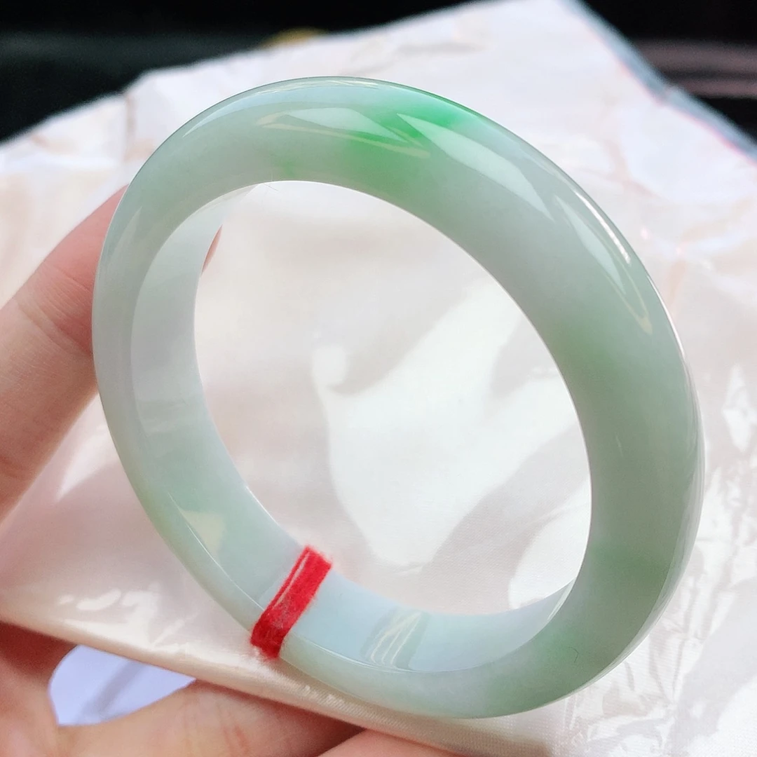 翡翠手镯未镶嵌55圈口380008