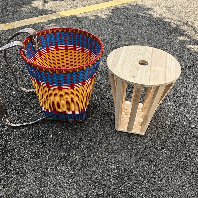 磨具塑料背篓新款加厚背篼木纯手工编织买菜藤编采茶背筐模具