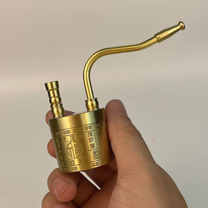 男士黄铜小巧水过滤烟嘴粗中细三用短款圆柱百福