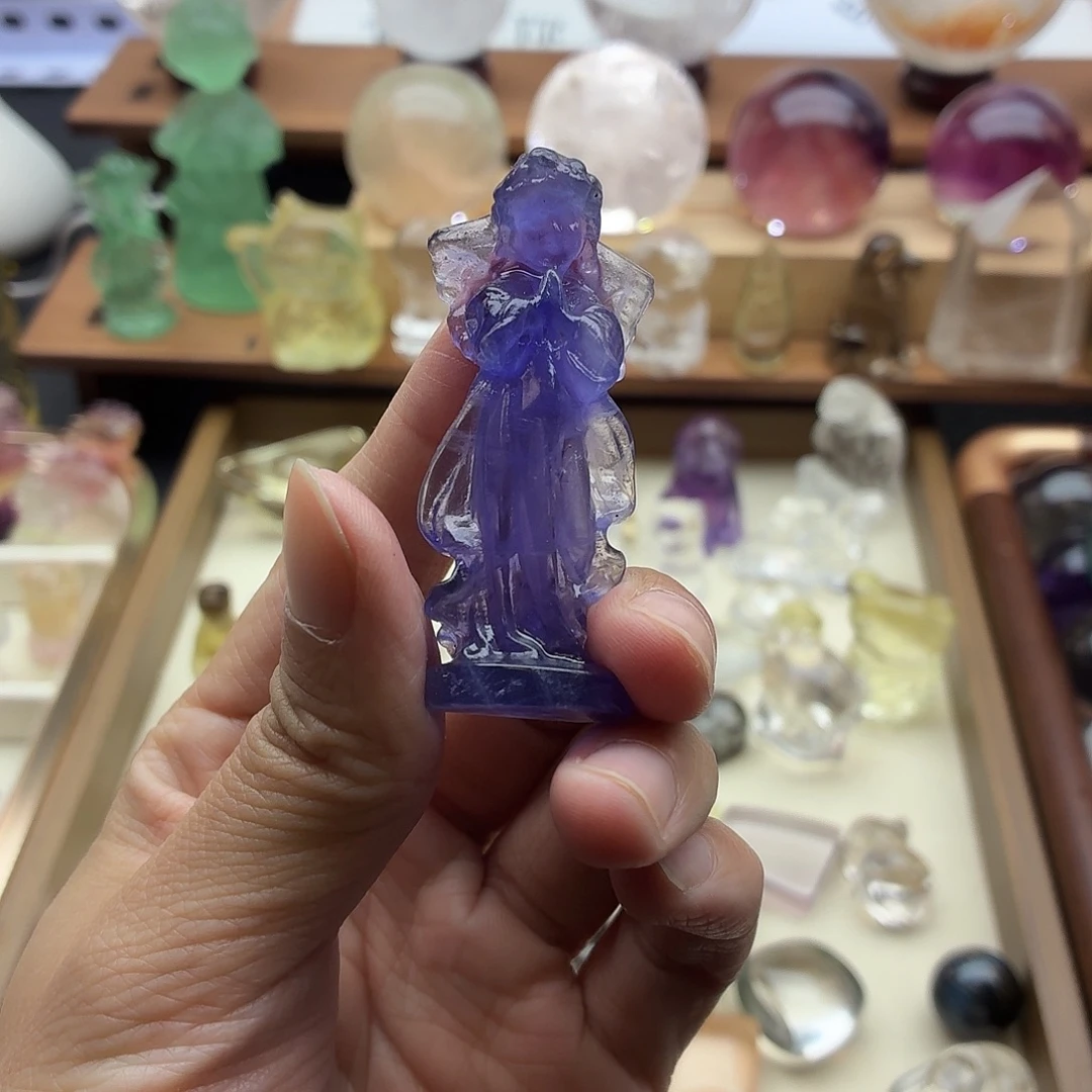 青***荷珠宝半成品水晶未镶嵌