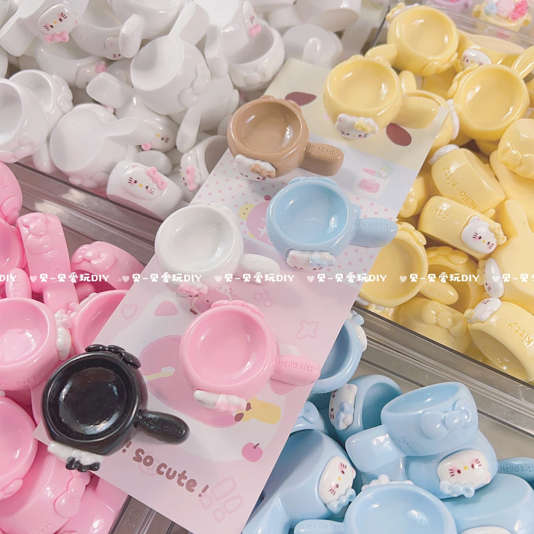 【kitty奶锅】手工树脂DIY仿真食玩卡通配件/摆件/儿童 FIDIY