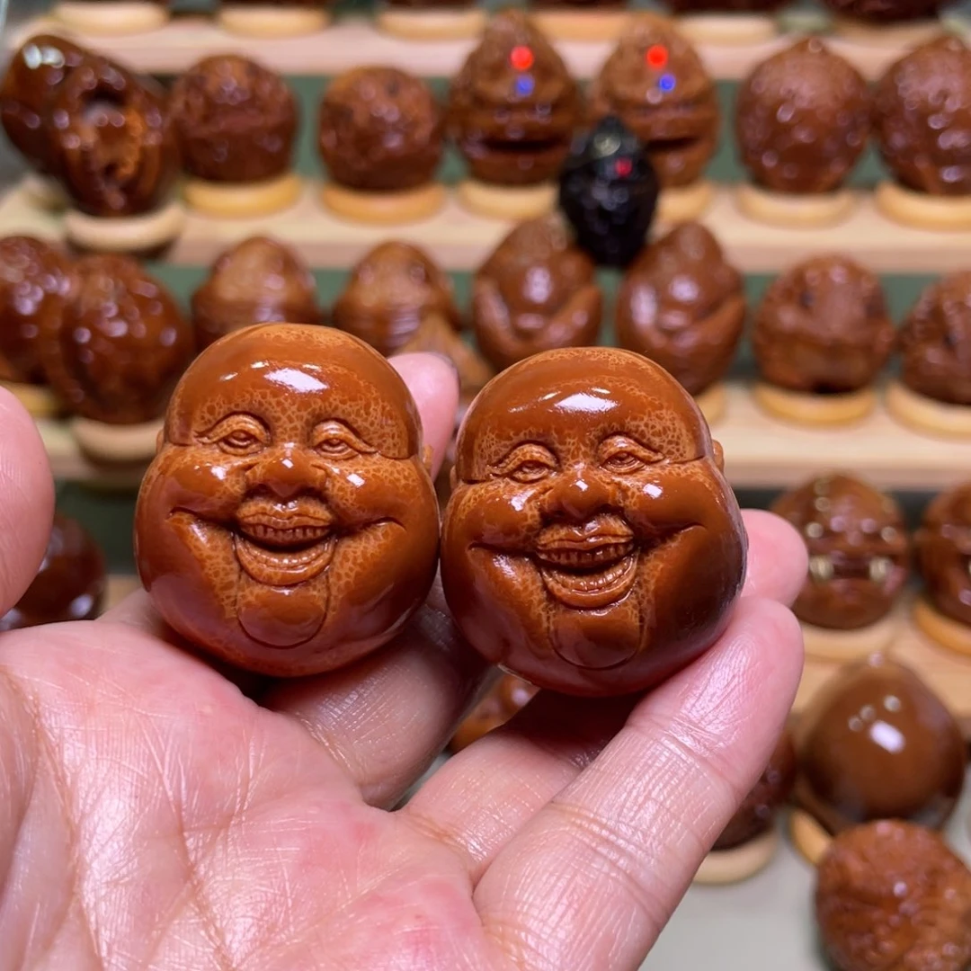 橄榄核手串/手链铁****铁笑佛一对