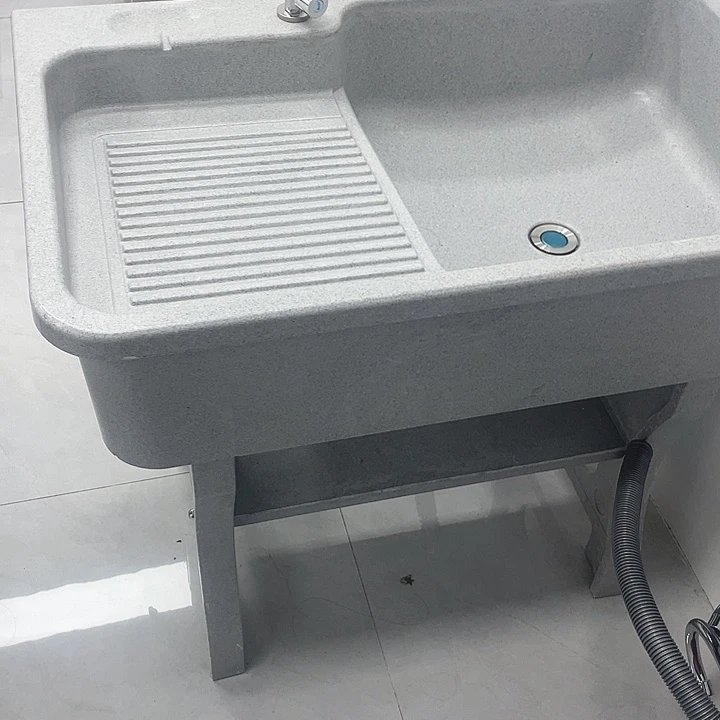 许***梦石英石平边无挡水90*58*80灰