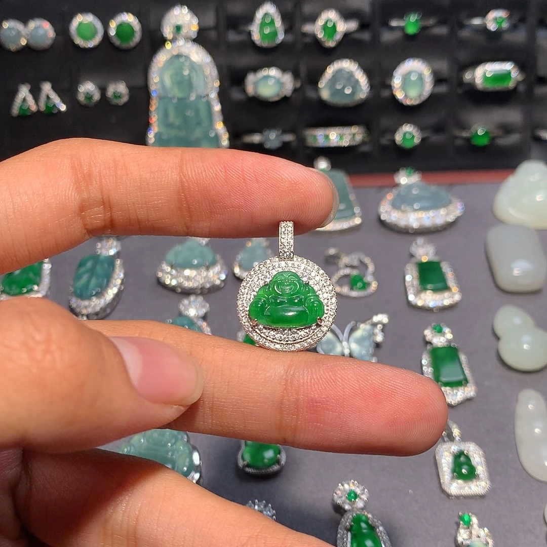 翡翠未镶嵌吊坠(不含链)