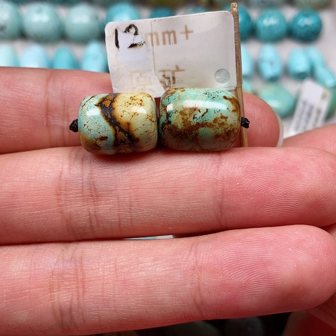 未镶嵌绿松石珠宝半成品