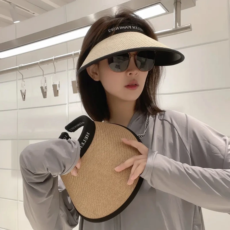 2025新款升级空顶遮阳帽加厚夏季日杂风百搭防紫外线防晒骑车