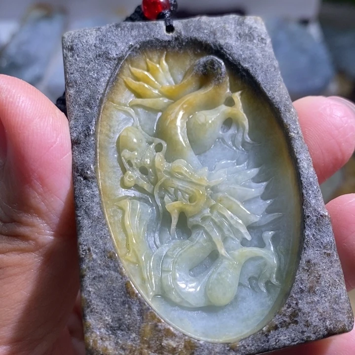 【闪购商品】颈饰未镶嵌翡翠龙牌