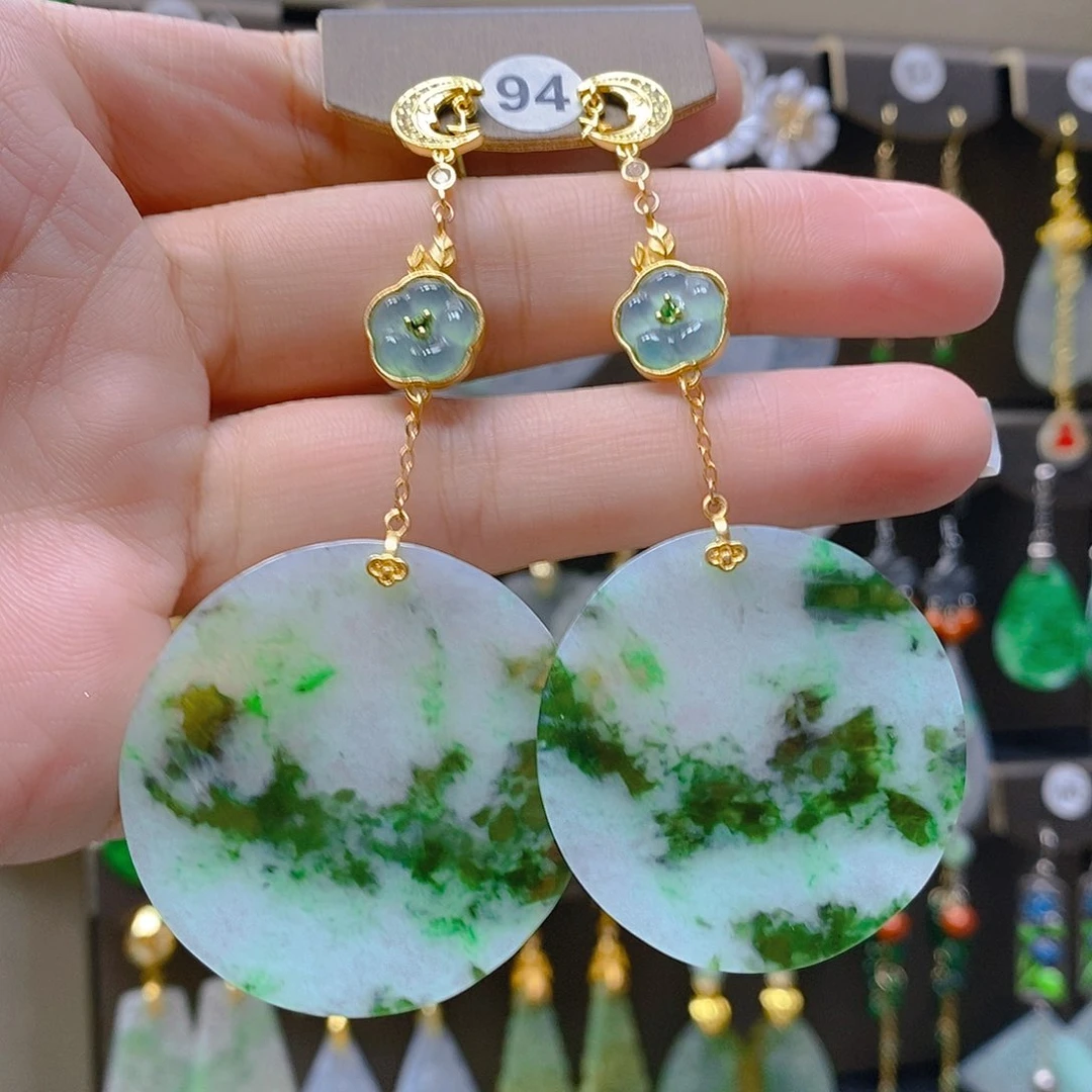 未镶嵌翡翠耳饰翡翠