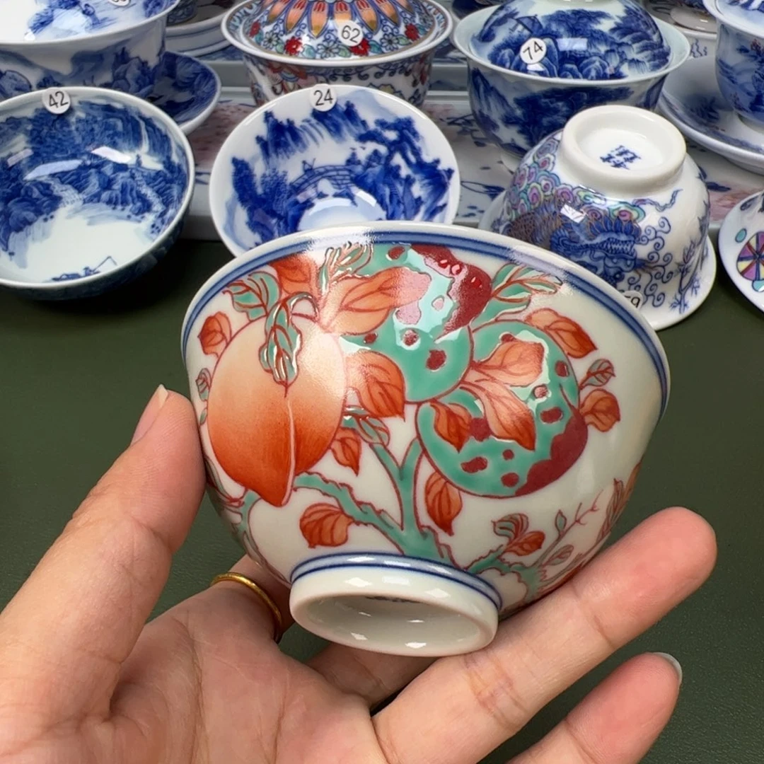 陶瓷景德镇纯手工纯手绘茶具木木81