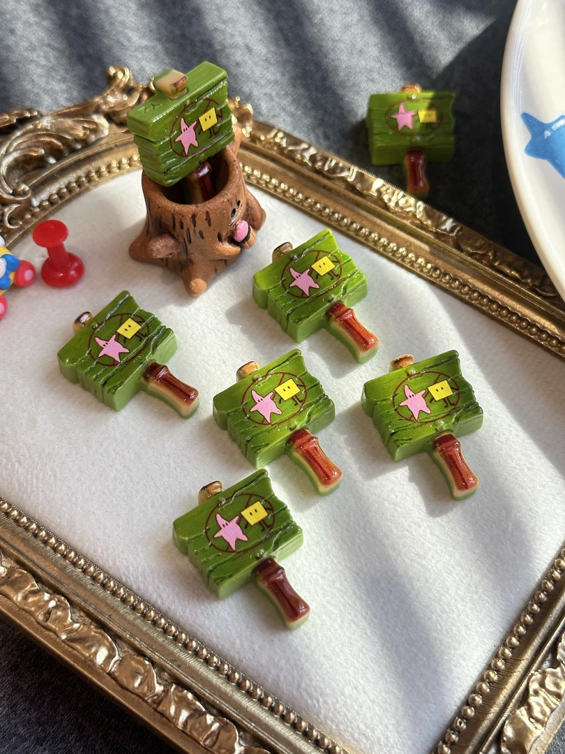 【小鱼仔原创】路牌海绵宝宝禁入树脂食玩单色亮顺丰包邮