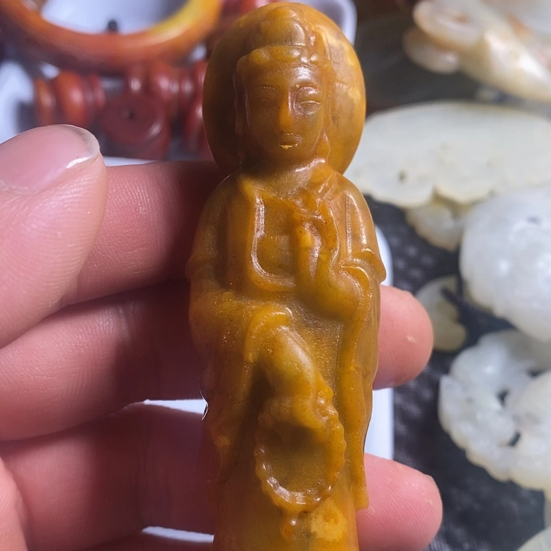 蛇纹石玉合金颈饰