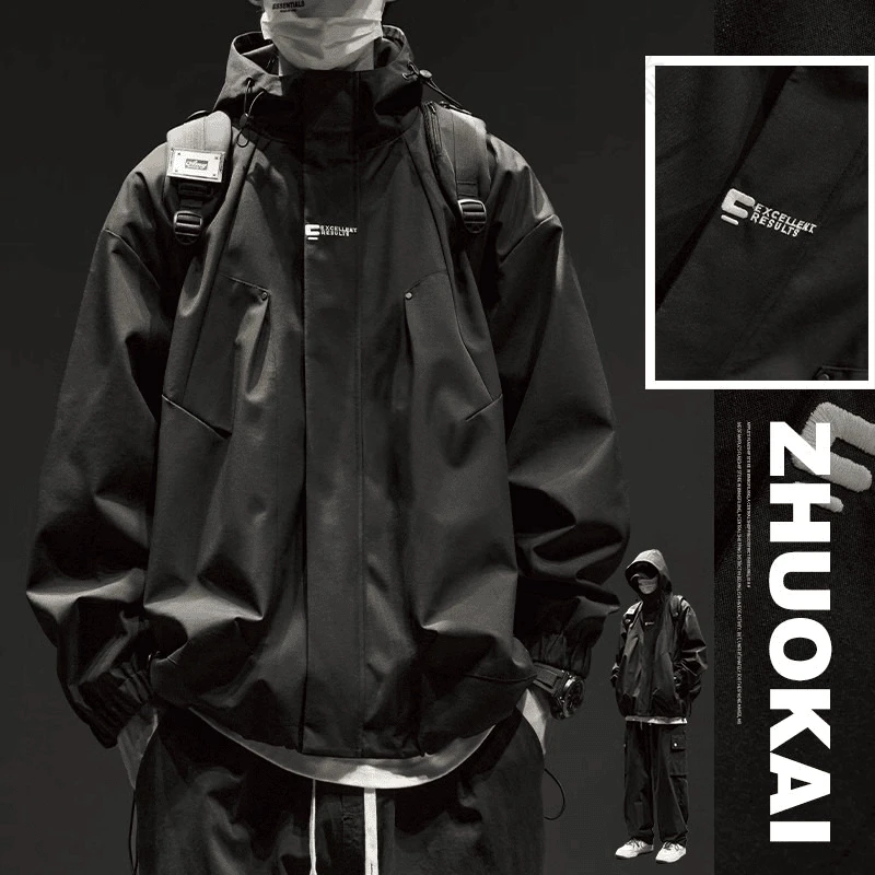 2025新款冲锋衣外套男款春秋潮牌男装秋季夹克男生秋冬户外登山服