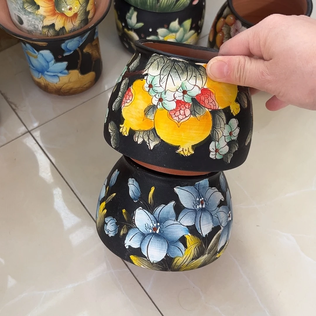 景德镇炫彩手绘口9高10