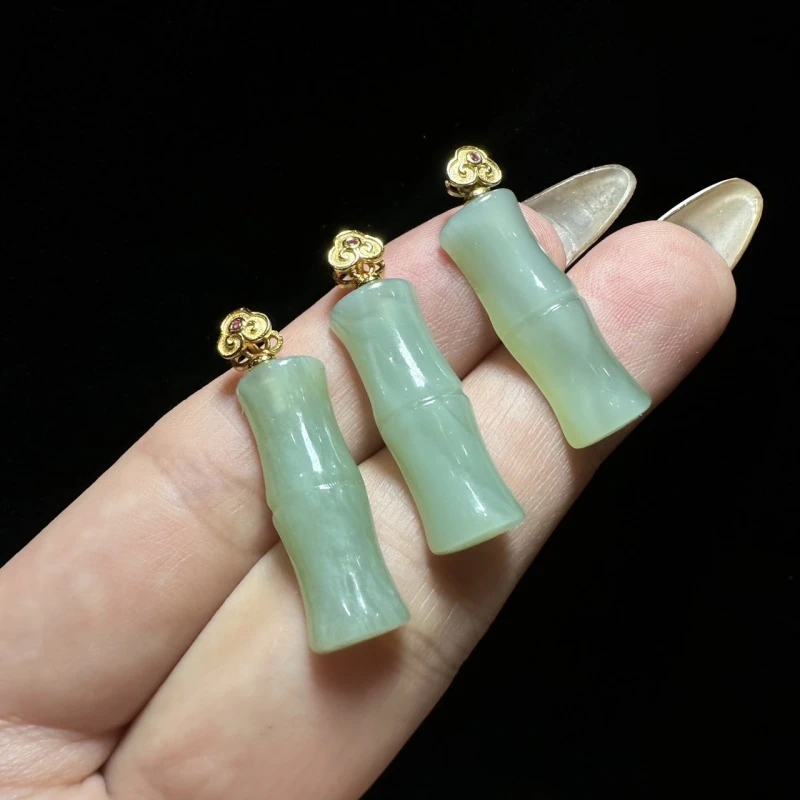 天然和田玉竹节吊坠 多样性发一【多样性发其一】【多样性发其一