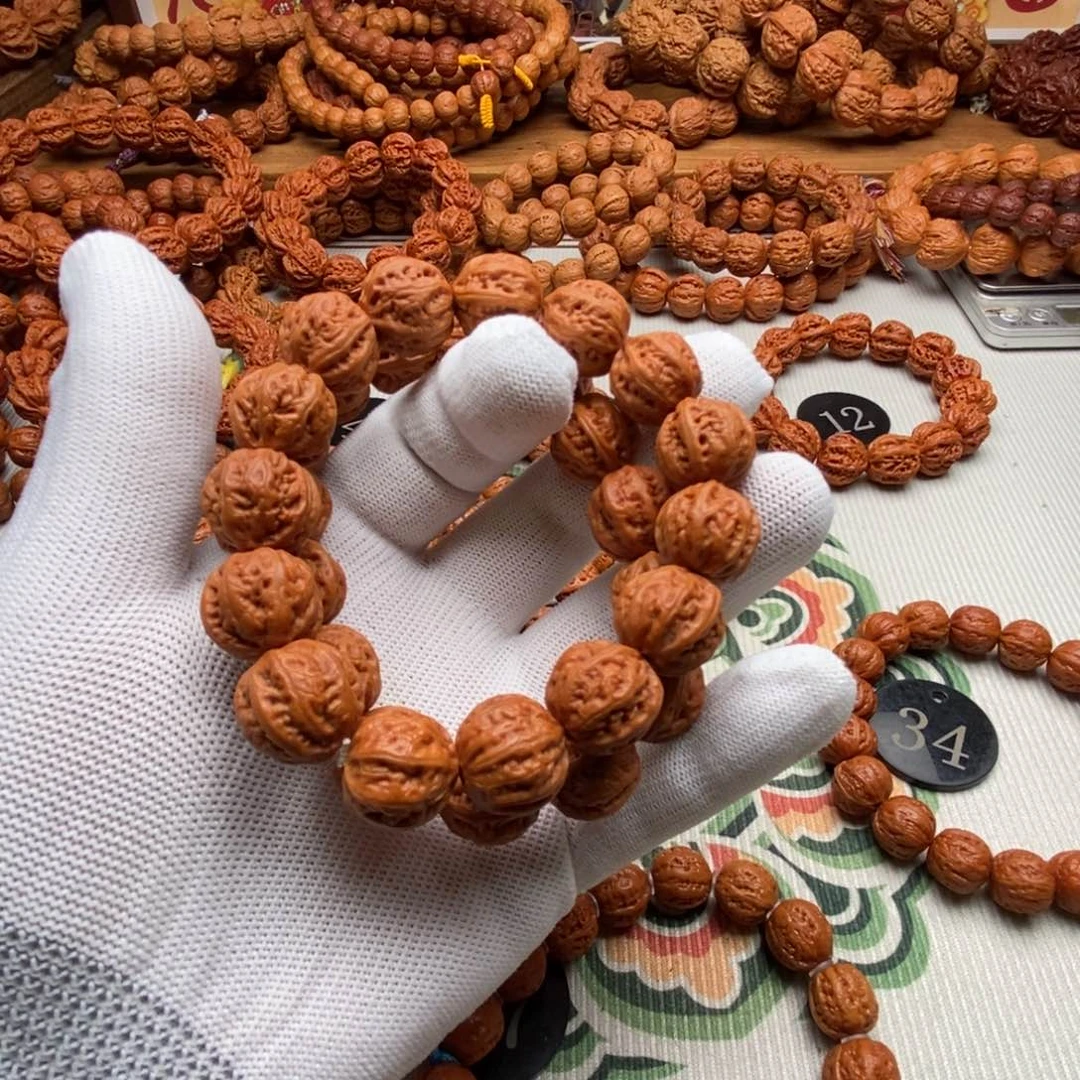 文玩核桃手串福利京八棱1.6