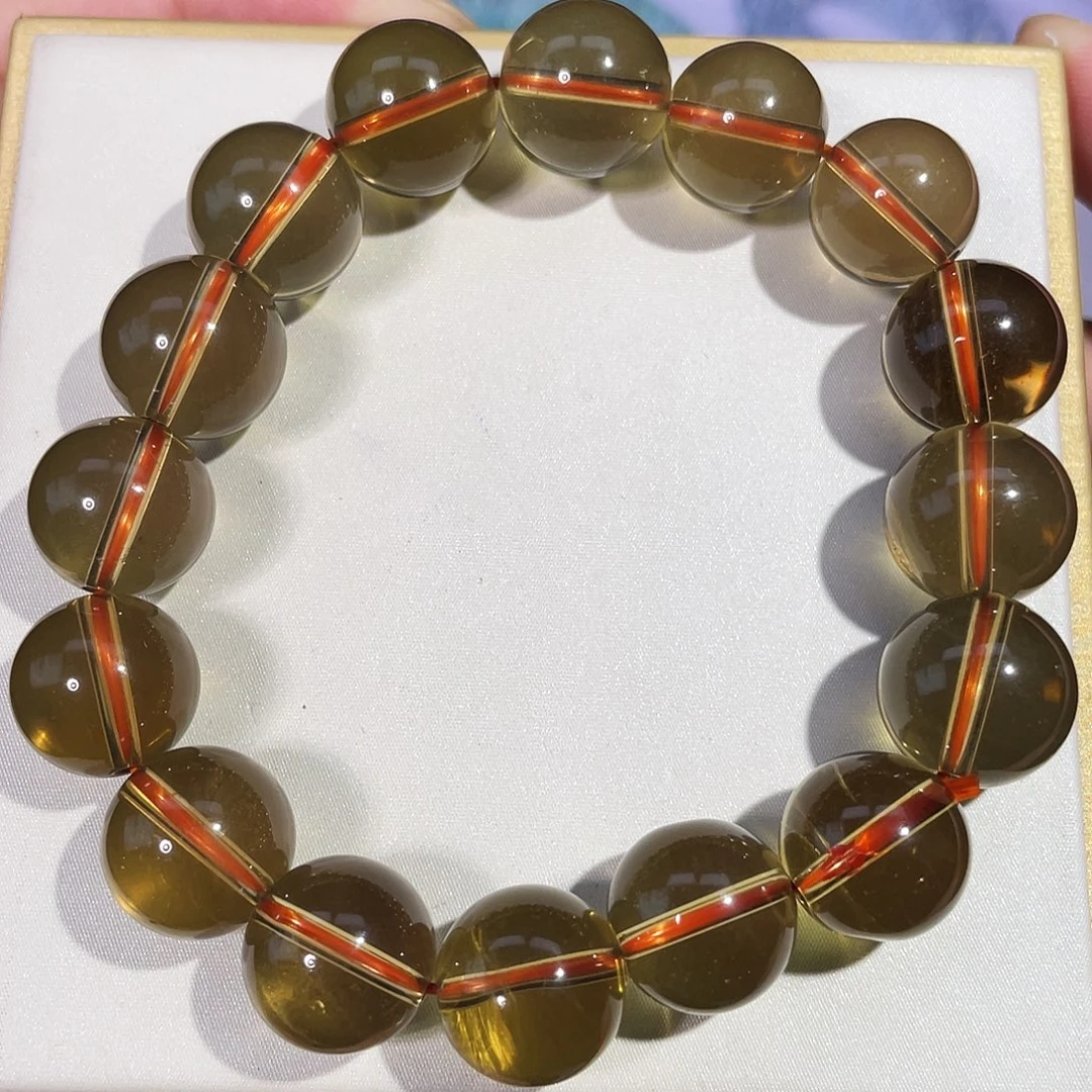 未镶嵌手串水晶13mm高品柠檬晶
