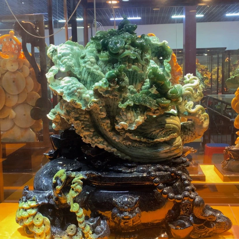 【闪购商品】未镶嵌蛇纹石玉摆件覆膜