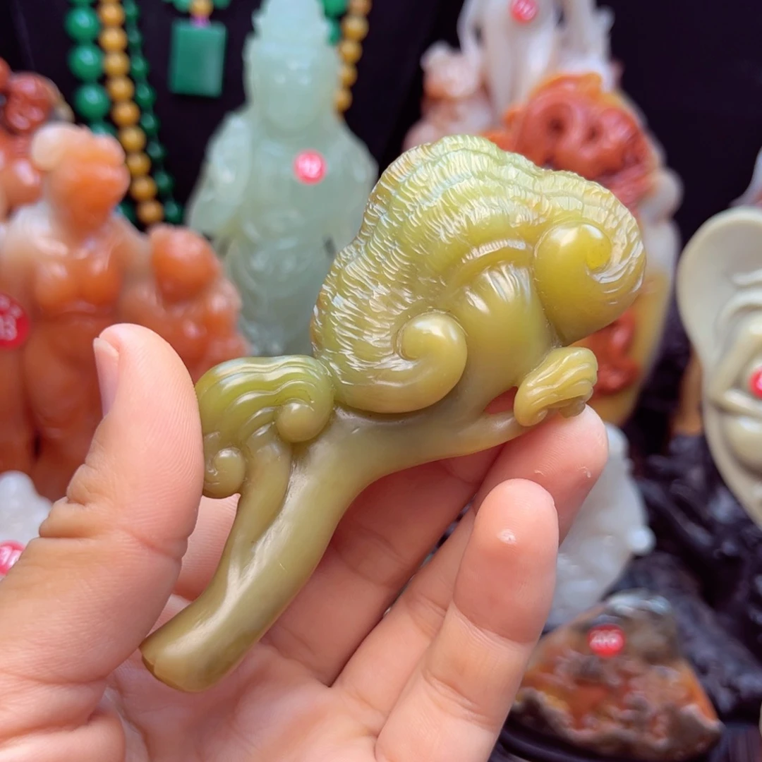 寿山石灵芝手玩件