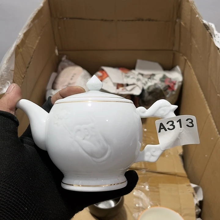 瓷片茶摆件工艺品摆件666