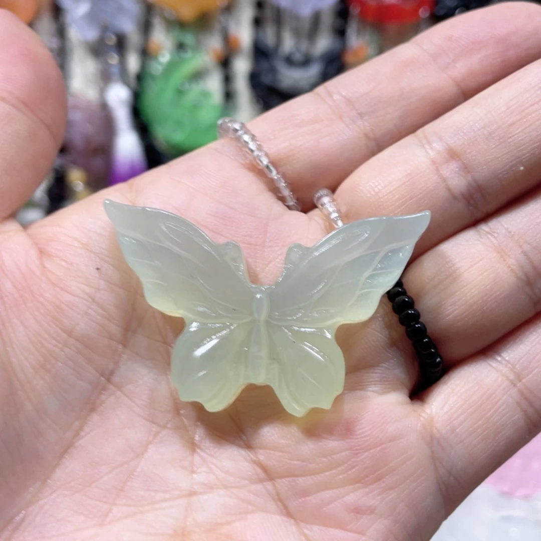 【闪购商品】未镶嵌岫玉颈饰88吊坠