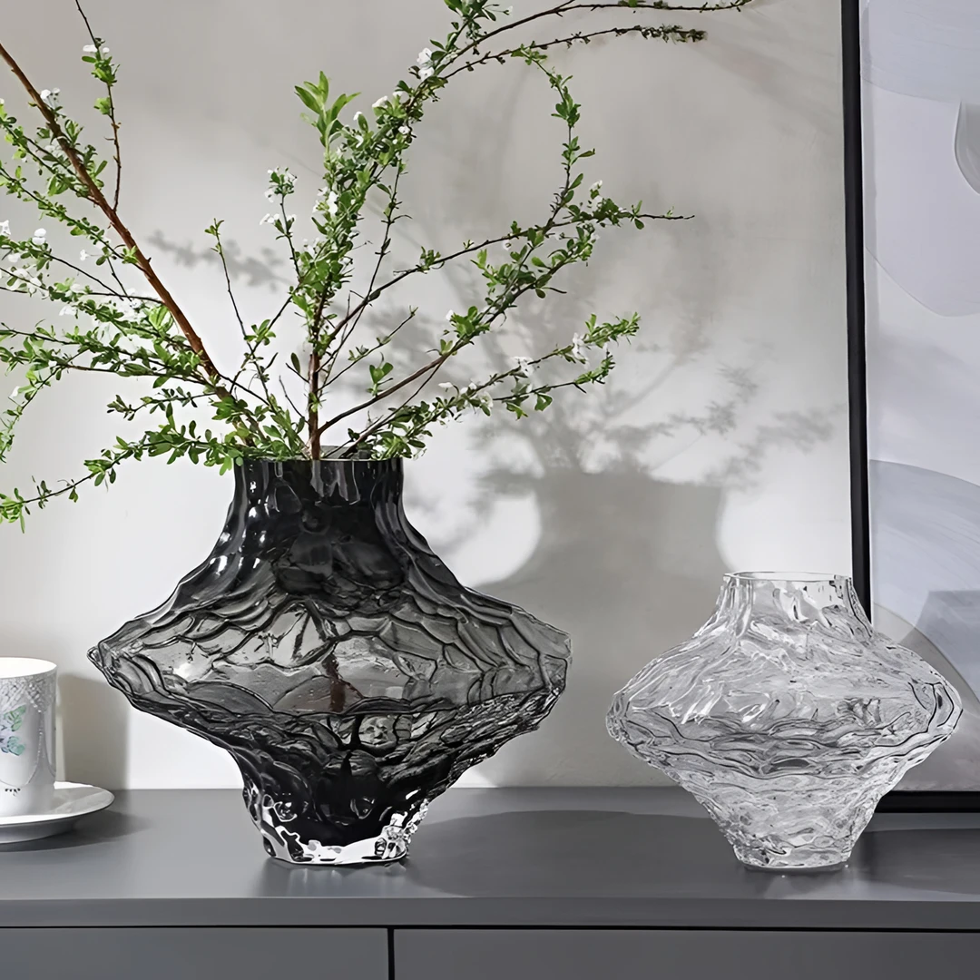 迟星新款峡谷透明玻璃2025轻奢高档禄根水培容器