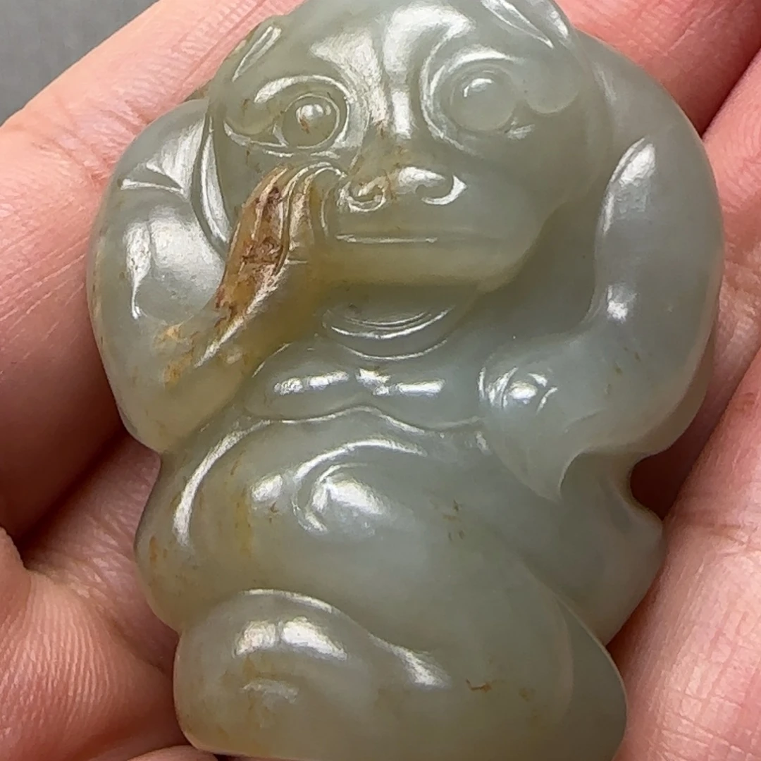 珍***金精美的小把件小挂件