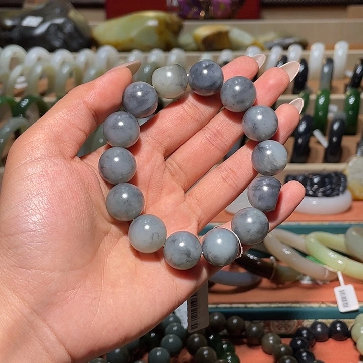 未镶嵌手链和田玉（墨玉）