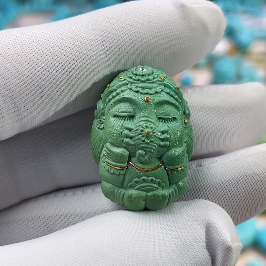 绿松石珠宝奇石未镶嵌