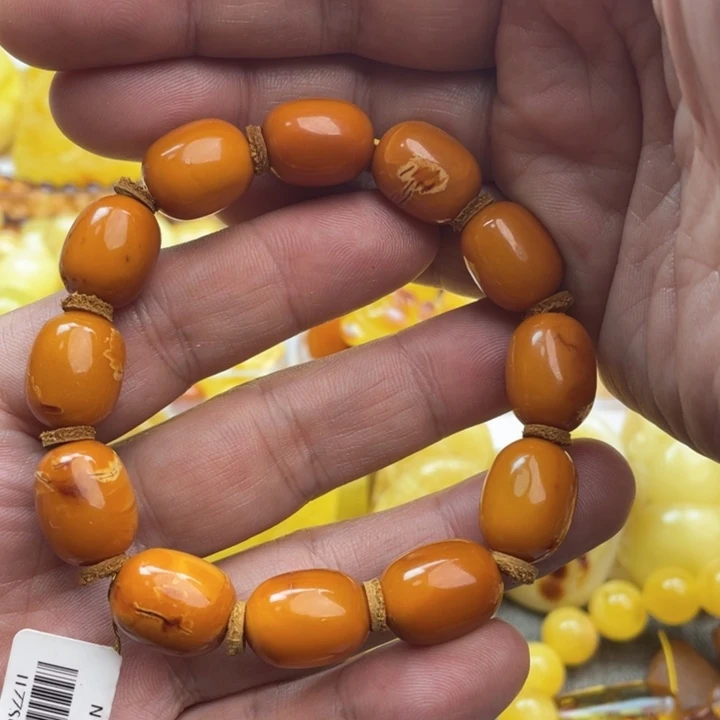 蜜蜡珠宝奇石未镶嵌手串
