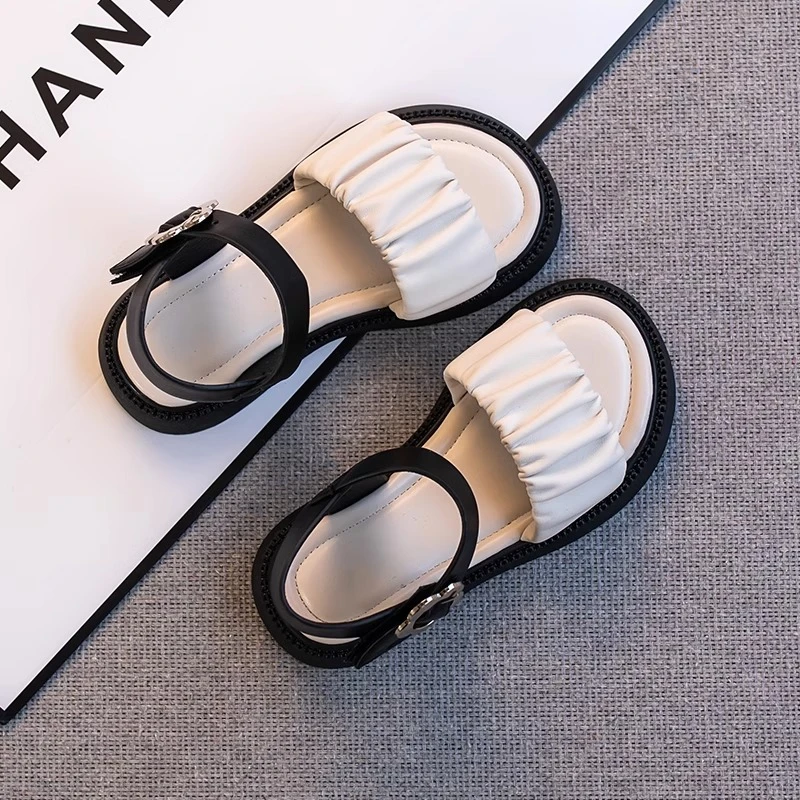 ABC女童凉鞋2025夏季新款儿童百搭防滑沙滩鞋子软底小女孩公主鞋