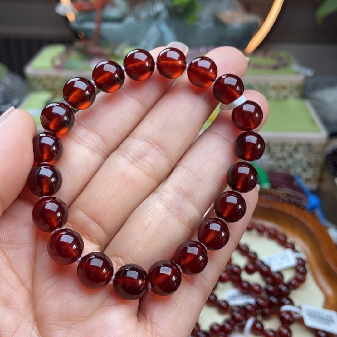 未镶嵌手串石榴石手串9.5