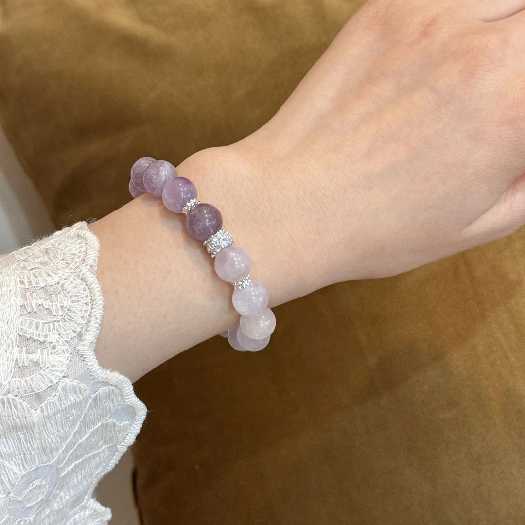 【芋泥啵啵】10mm薰衣草紫水晶Y81