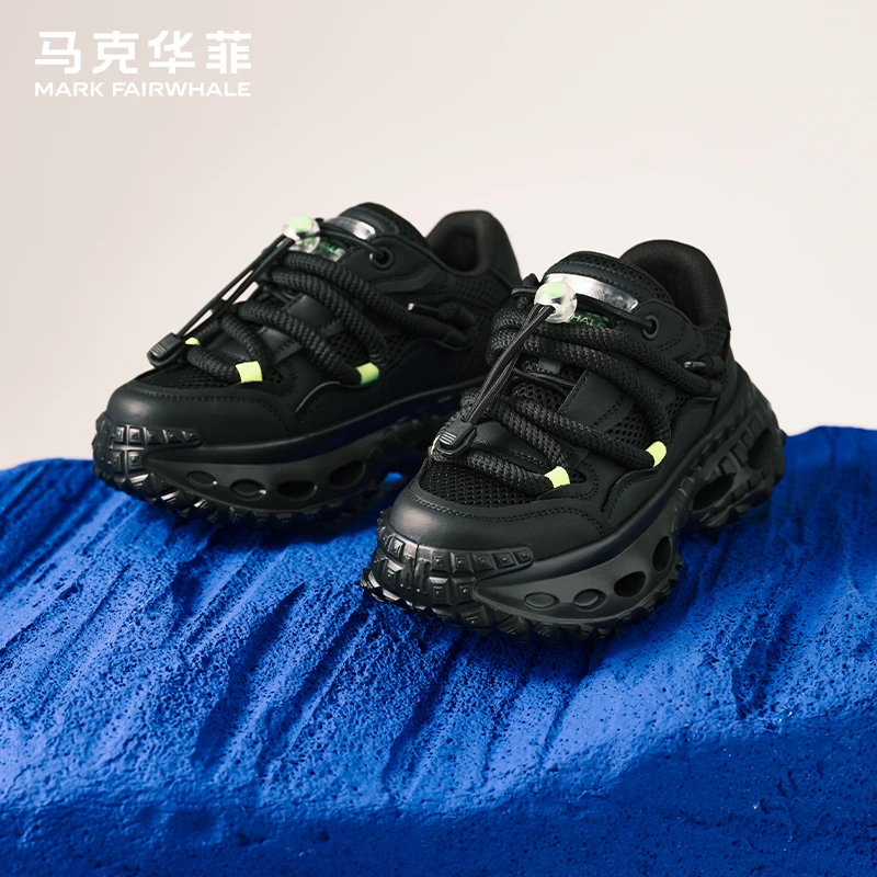 马克华菲正品休闲男鞋老爹鞋男2025新款品质爆款运动鞋男轮胎鞋