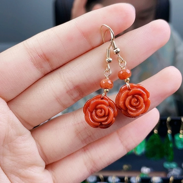 翡翠耳饰未镶嵌饰品