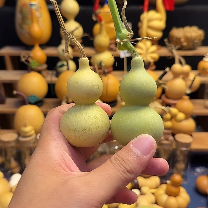 神***人木天然葫芦桌面摆件