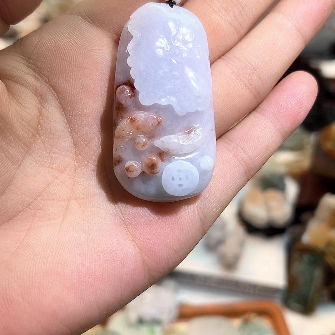 翡翠未镶嵌颈饰挂件