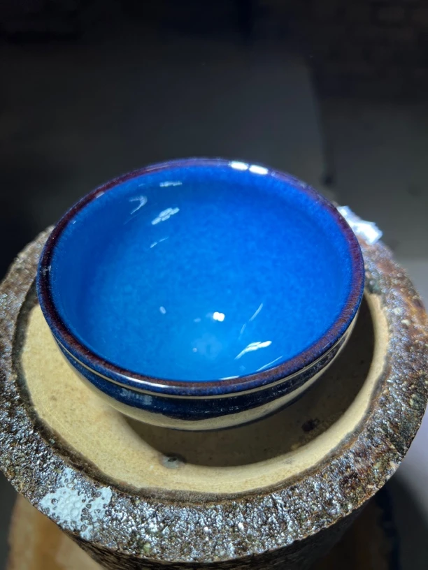 建窑建盏 回蓝将军 主人杯