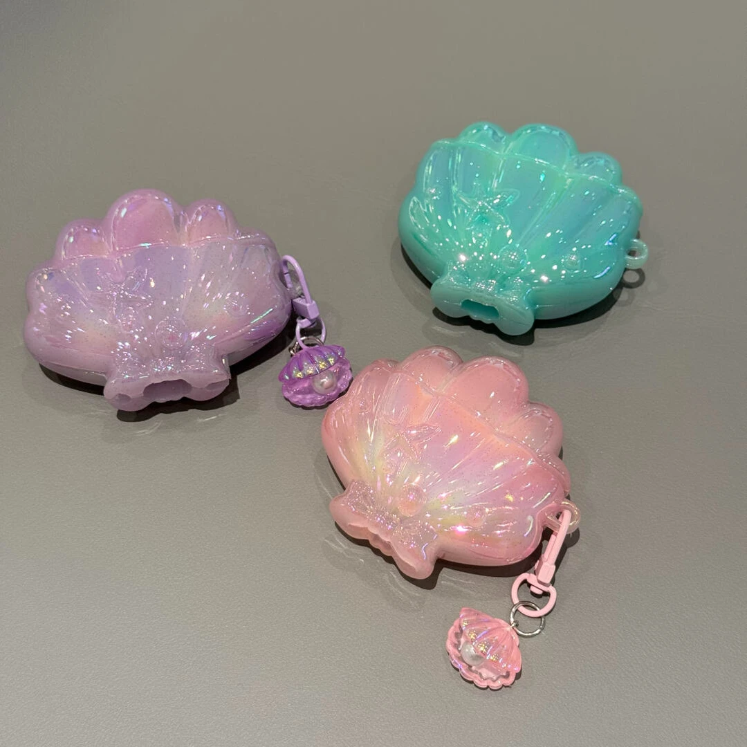 闪闪贝壳苹果耳机适用airpods 4保护套四代保护壳airpodPro2代1/2