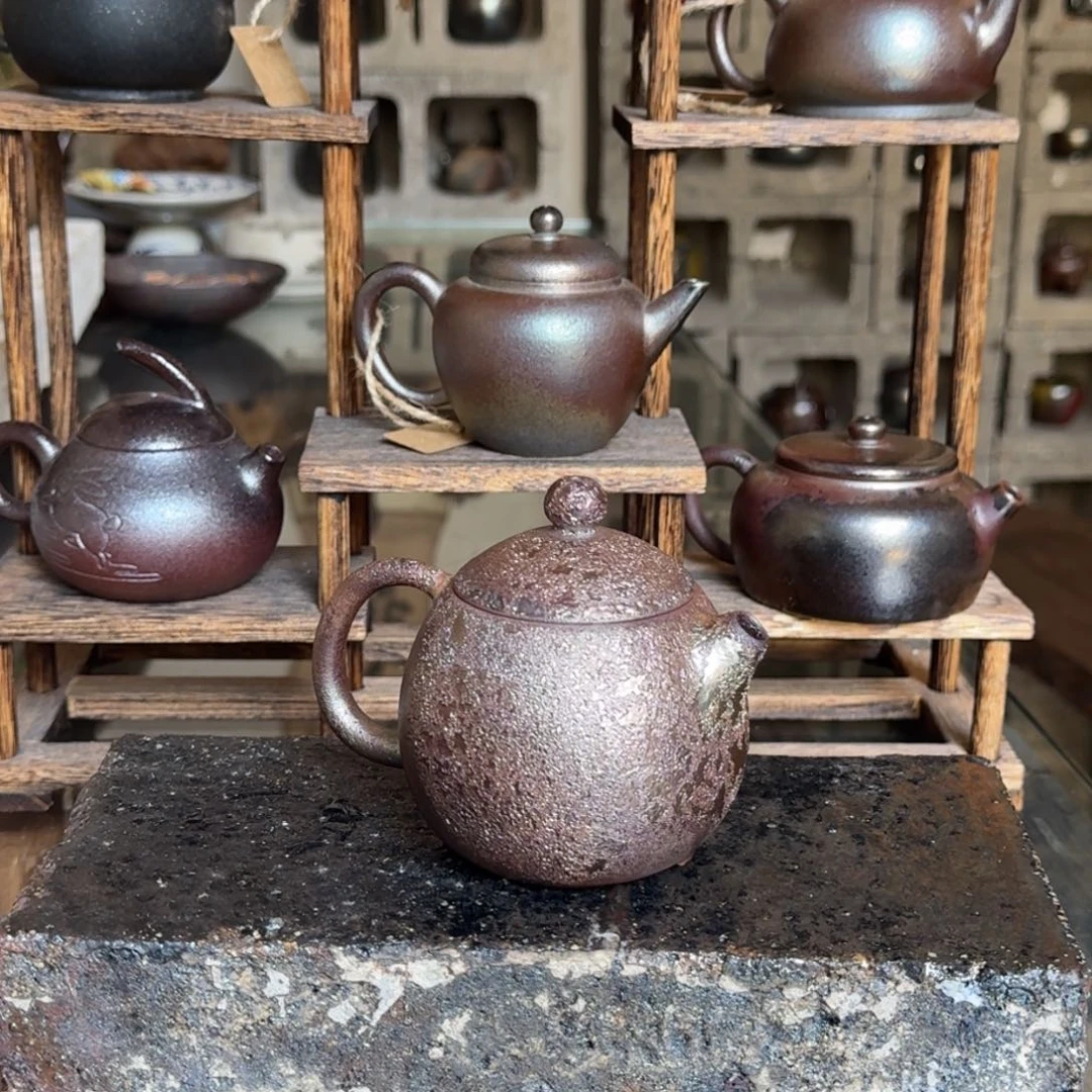 养***森建水紫陶紫泥柴烧茶具