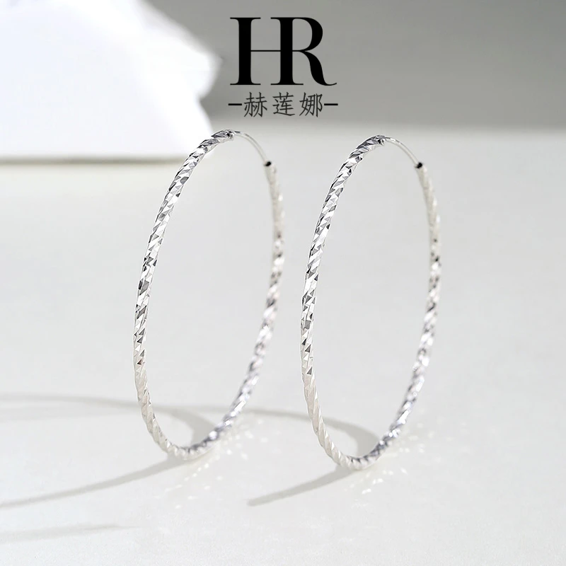 HR/赫莲娜 麻花圈圈耳环女款气质网红轻奢百搭小众精致简约送女友