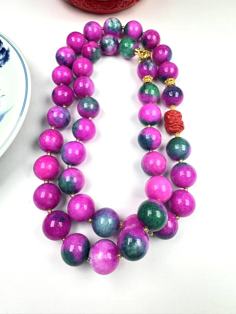 K745精品奢华时尚款男女通戴紫俱来项链多样性发其一