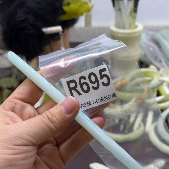 蛇纹石玉发饰合金微*