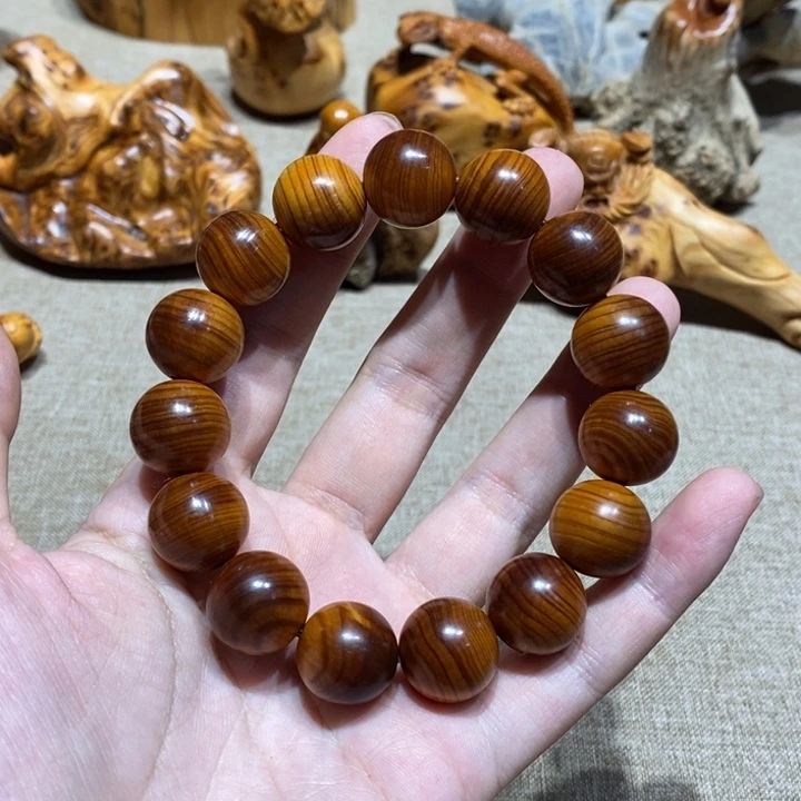 柏木（崖柏）黑油1.5手串