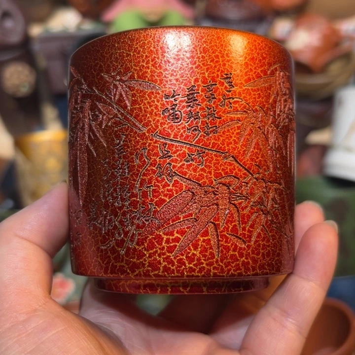 茶杯紫砂宜兴紫砂主人杯