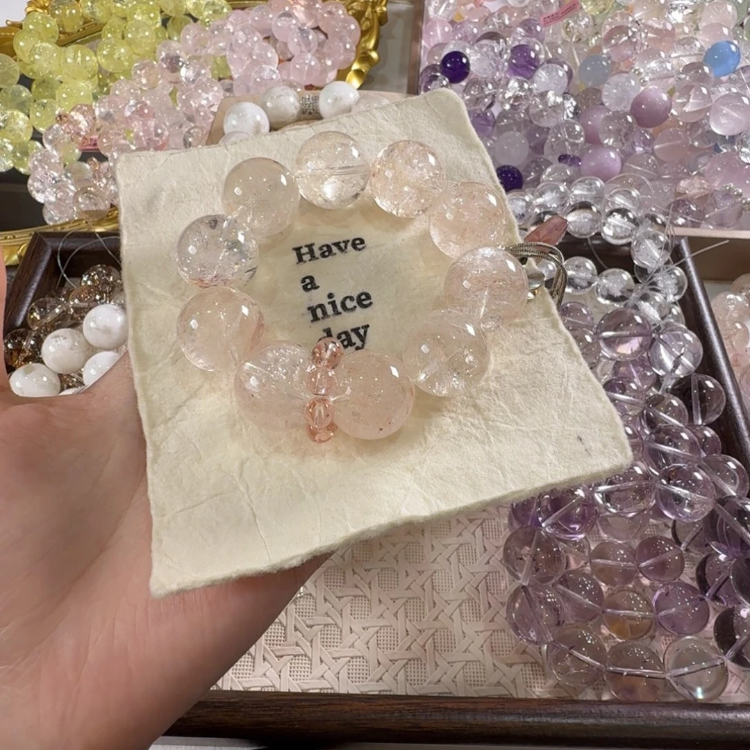 s***甜水晶未镶嵌手链玫瑰庄园19