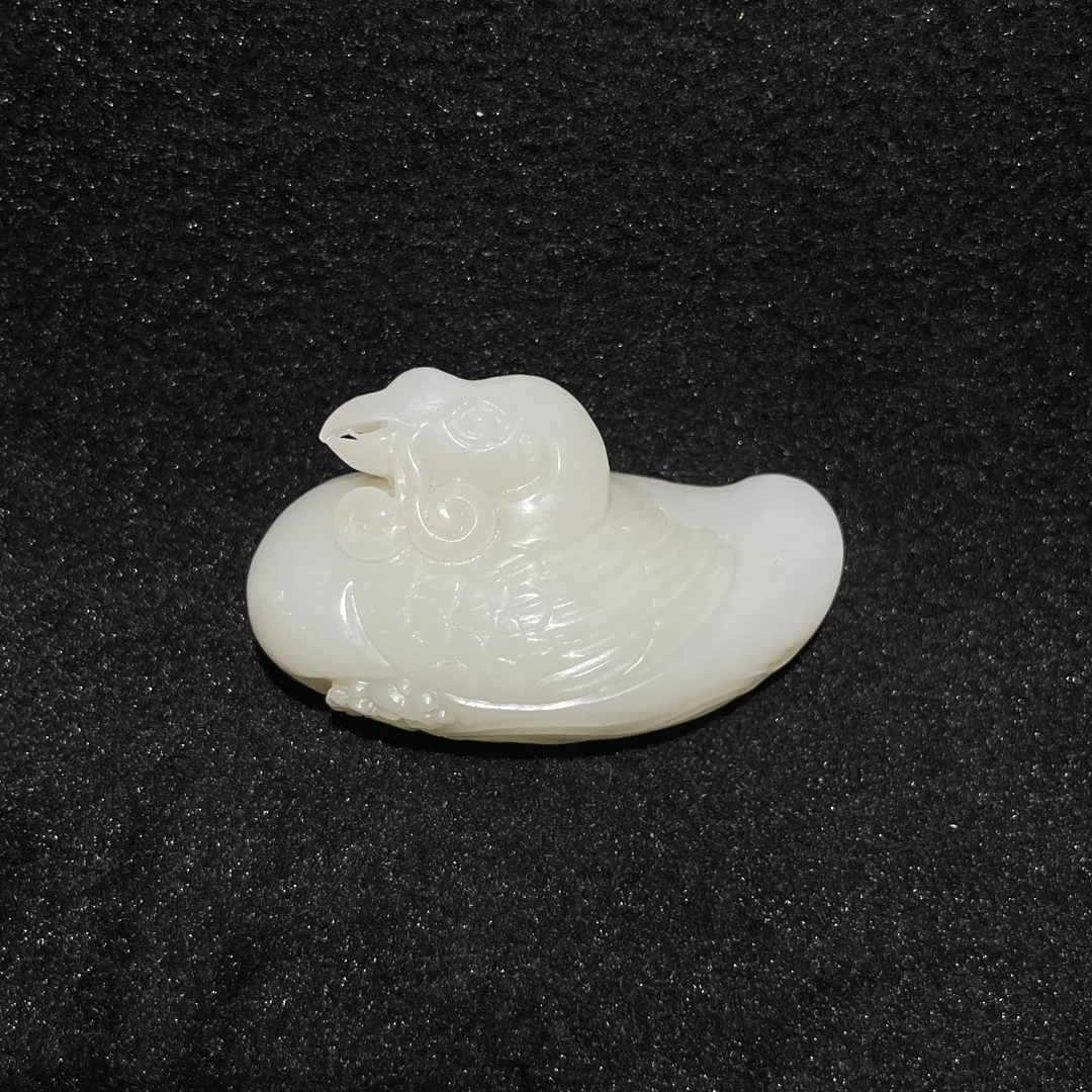《清代》和田玉鹅如意 山东国营文物商店 25070200708-10372
