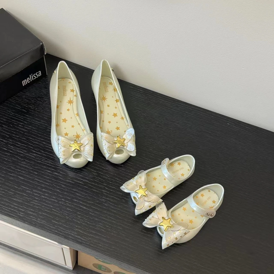 【可妮家】蝴蝶结亲子鞋百搭坡跟女鞋软底 香香鞋